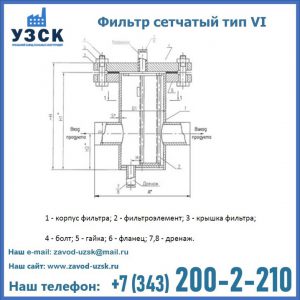 Фильтр сетчатый ФС по Т-ММ-11-2003 в Красногорске